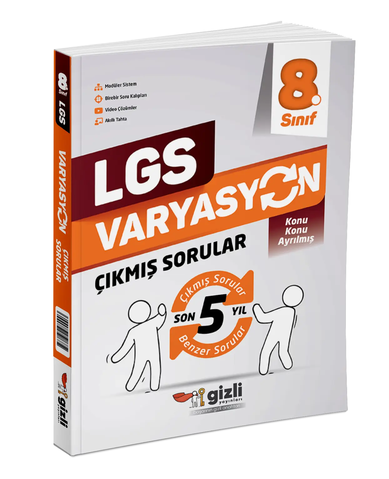 GİZLİ YAYINLARI 8.SINIF VARYASYON LGS ÇIKMIŞ SORULAR VE BENZER SORULAR SETİ (6 FASİKÜL)