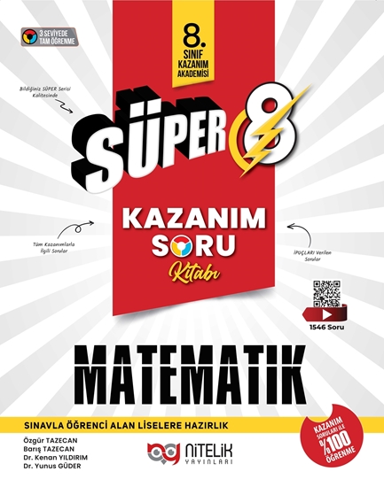 NİTELİK 8.SINIF SÜPER MATEMATİK KAZANIM SORU BANKASI