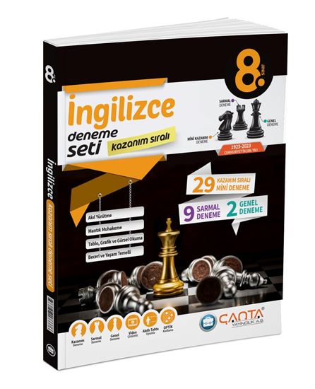 ÇANTA 8.SINIF İNGİLİZCE KAZANIM SIRALI DENEME SETİ