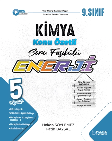 PALME 9.SINIF ENERJİ KİMYA KONU ÖZETLİ SORU FASİKÜLLERİ