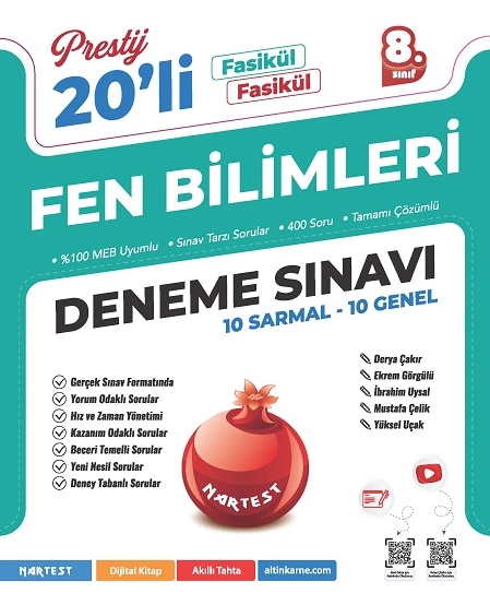 NARTEST 8.SINIF PRESTİJ FEN BİLİMLERİ DENEME SINAVI