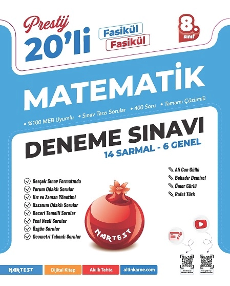 NARTEST 8.SINIF PRESTİJ MATEMATİK DENEME SINAVI