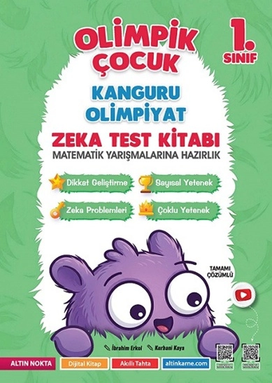 ALTIN NOKTA 1. SINIF OLİMPİK ÇOCUK ZEKA KİTABI