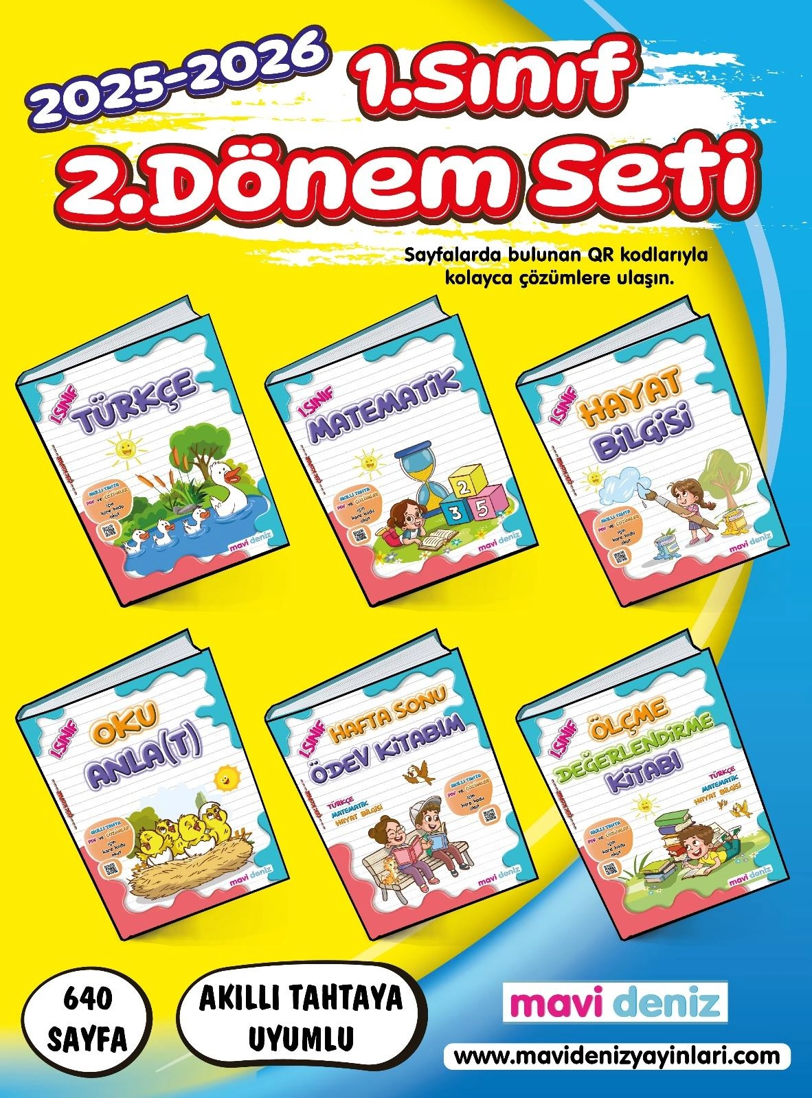 MAVİ DENİZ 1.SINIF 2.DÖNEM EĞİTİM SETİ