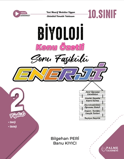 PALME 10.SINIF ENERJİ BİYOLOJİ KONU ÖZETLİ SORU FASİKÜLLERİ