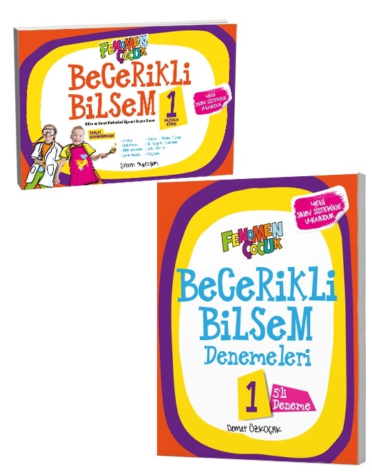 FENOMEN ÇOCUK 1.SINIF BECERİKLİ BİLSEM HAZIRLIK SETİ (2 KİTAP)
