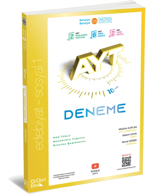 345 AYT EDEBİYAT SOSYAL 1 DENEME