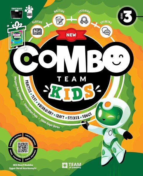 3.SINIF COMBO TEAM (PRACTICE + TEST + VOCABULARY + CRAFT + STICKER + SONGS)