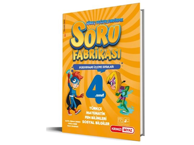 KIRMIZI BEYAZ 4.SINIF SORU FABRİKASI TÜM DERSLER SORU BANKASI