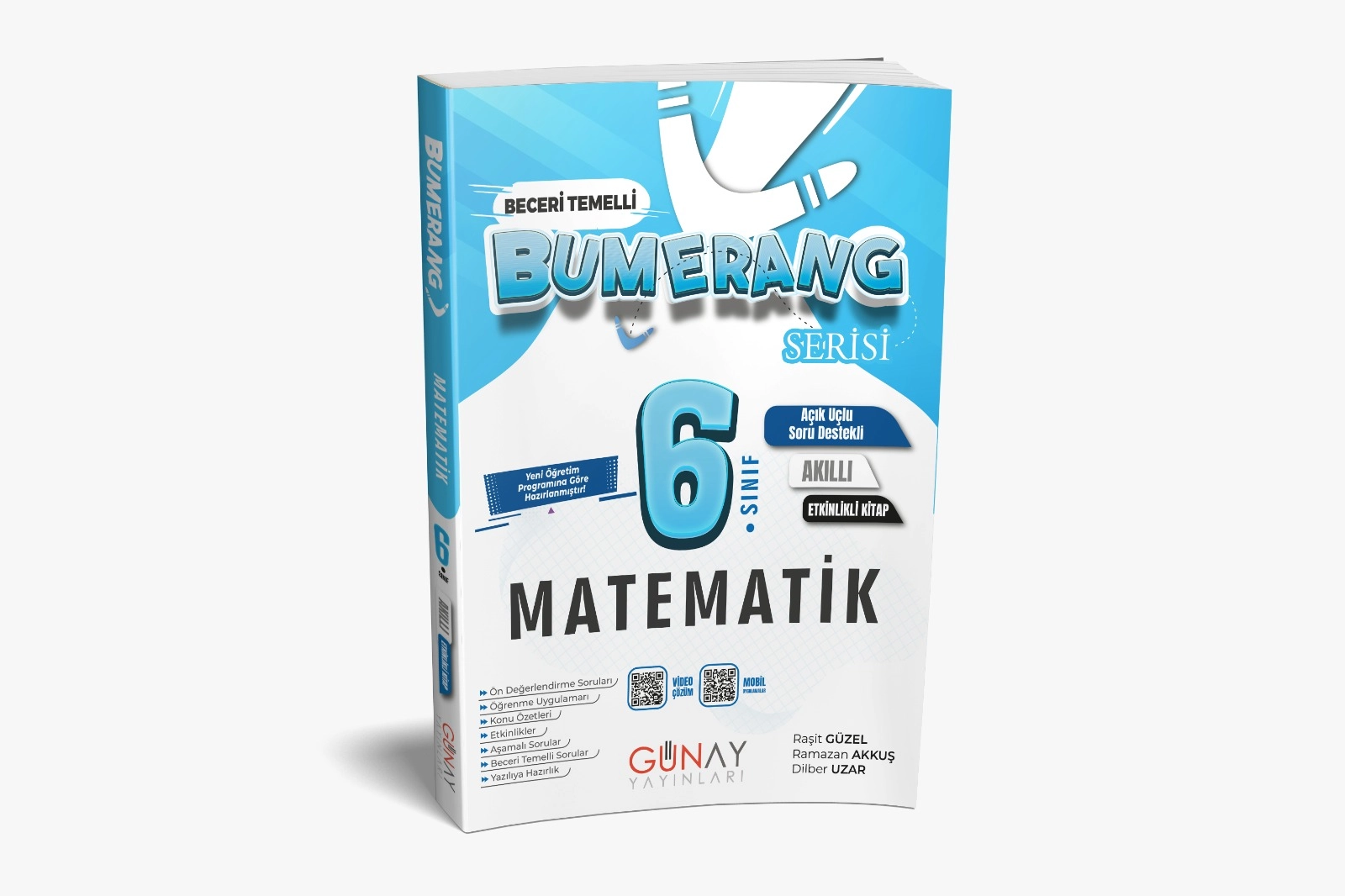 GÜNAY 6.SINIF BUMERANG MATEMATİK ETKİNLİKLİ AKILLI DEFTER KİTAP