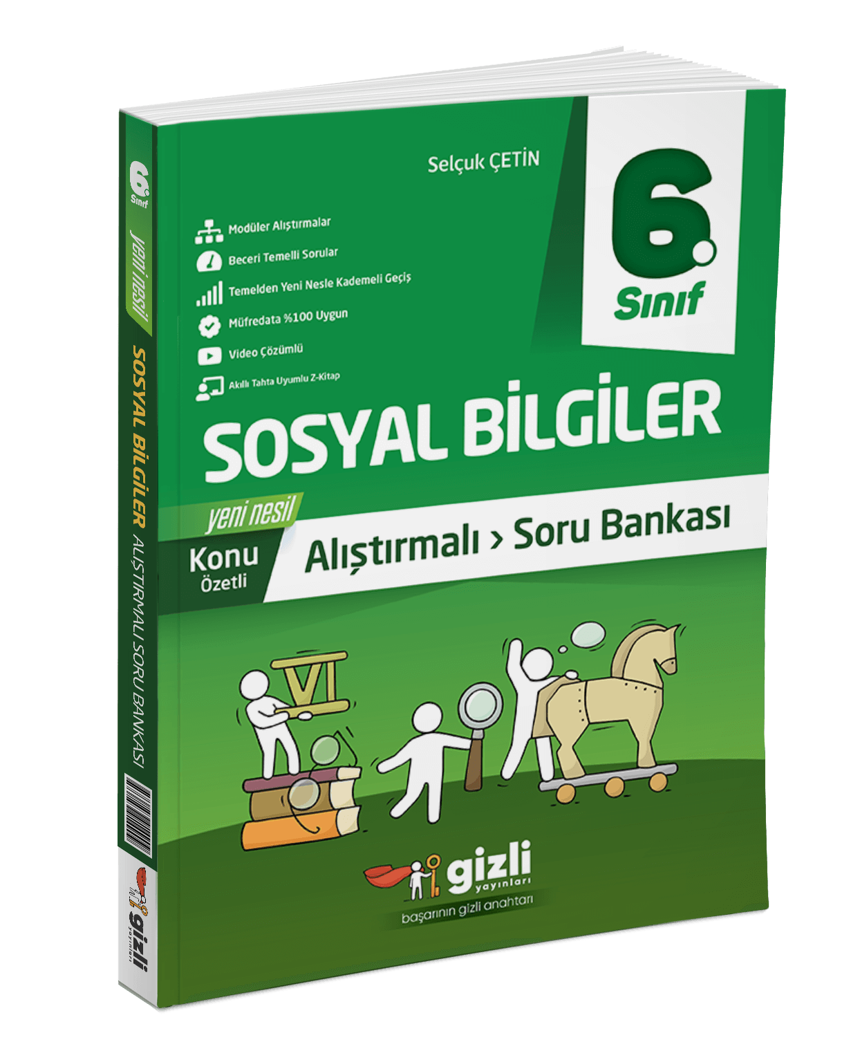 GİZLİ YAYINLARI 6.SINIF ALIŞTIRMALI SOSYAL BİLGİLER SORU BANKASI