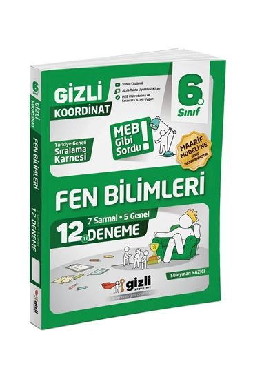 GİZLİ YAYINLARI 6.SINIF FEN BİLİMLERİ DENEME