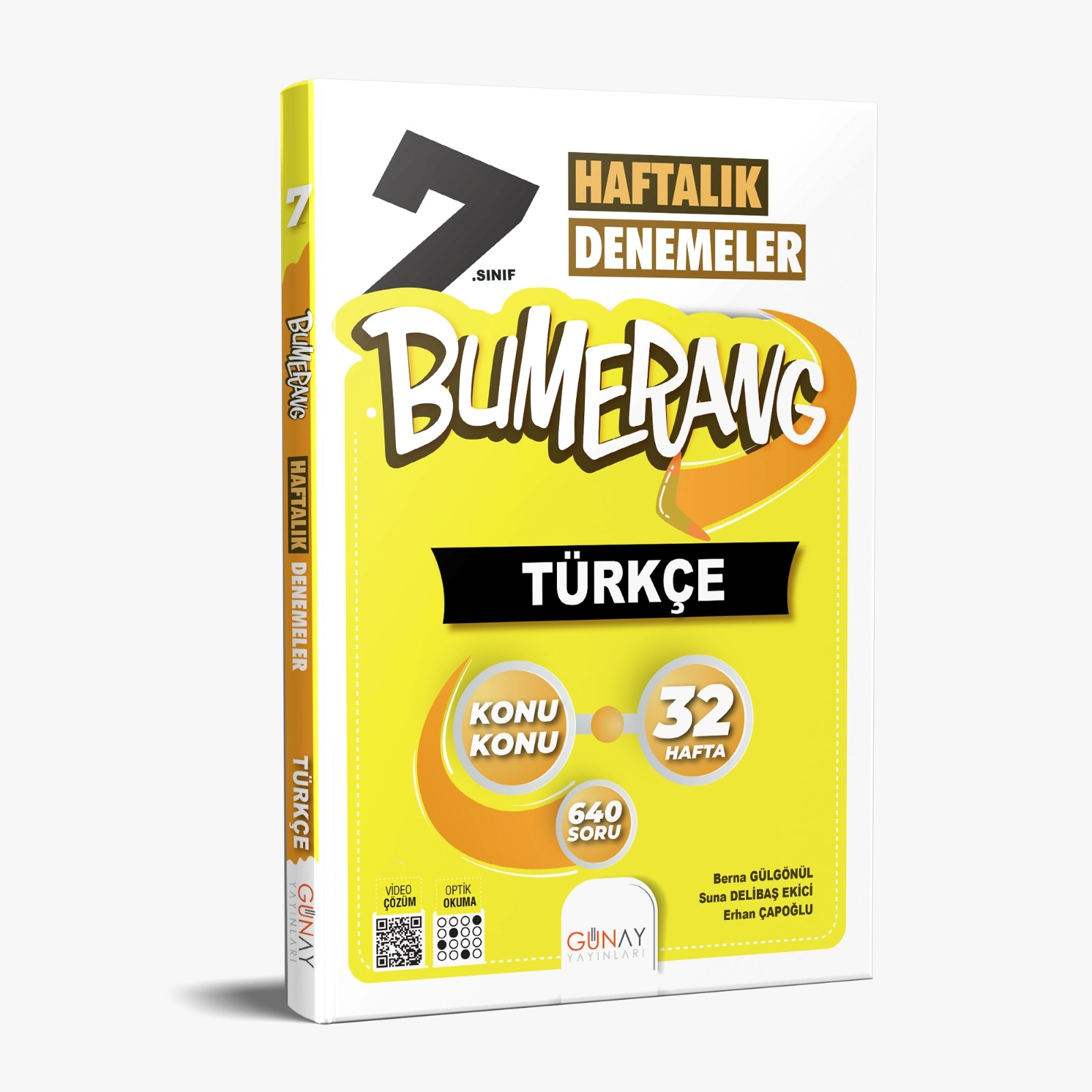 GÜNAY 7.SINIF BUMERANG TÜRKÇE 32 HAFTALIK DENEMELER