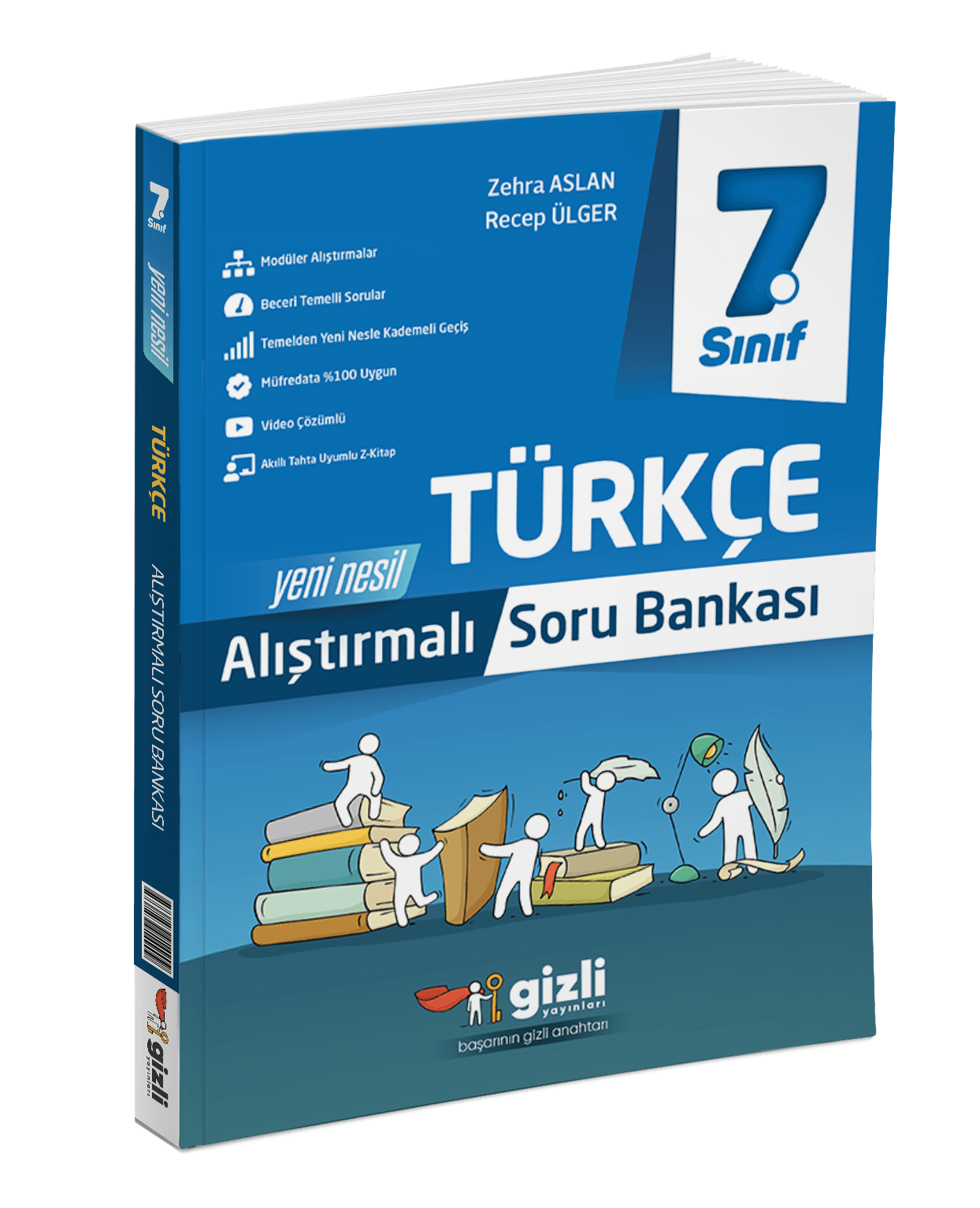 GİZLİ YAYINLARI 7.SINIF ALIŞTIRMALI TÜRKÇE SORU BANKASI