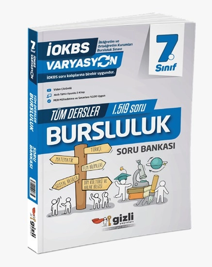 GİZLİ YAYINLARI 7.SINIF TÜM DERSLER BURSLULUK SORU BANKASI