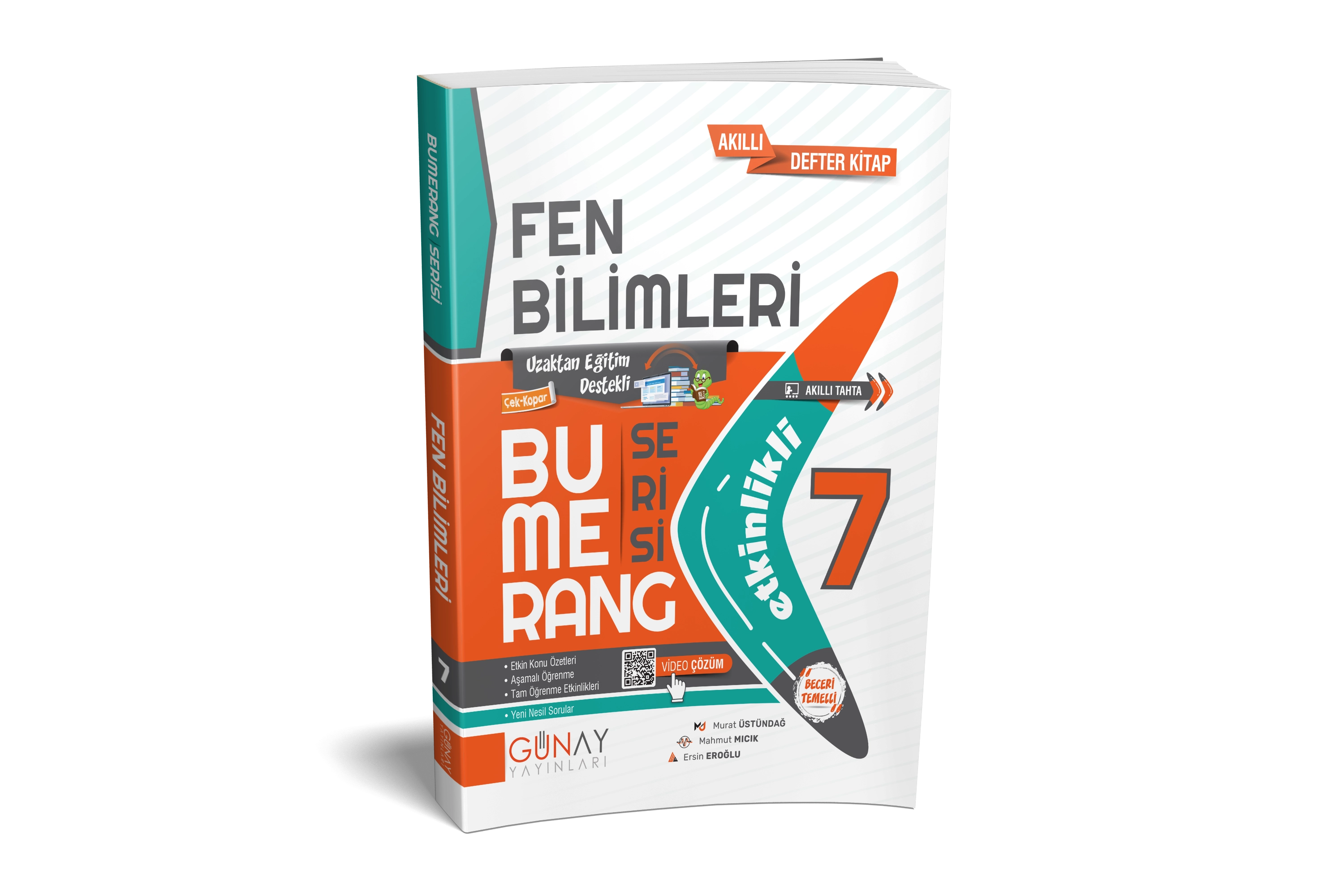 GÜNAY 7.SINIF BUMERANG FEN BİLİMLERİ ETKİNLİKLİ AKILLI DEFTER KİTAP