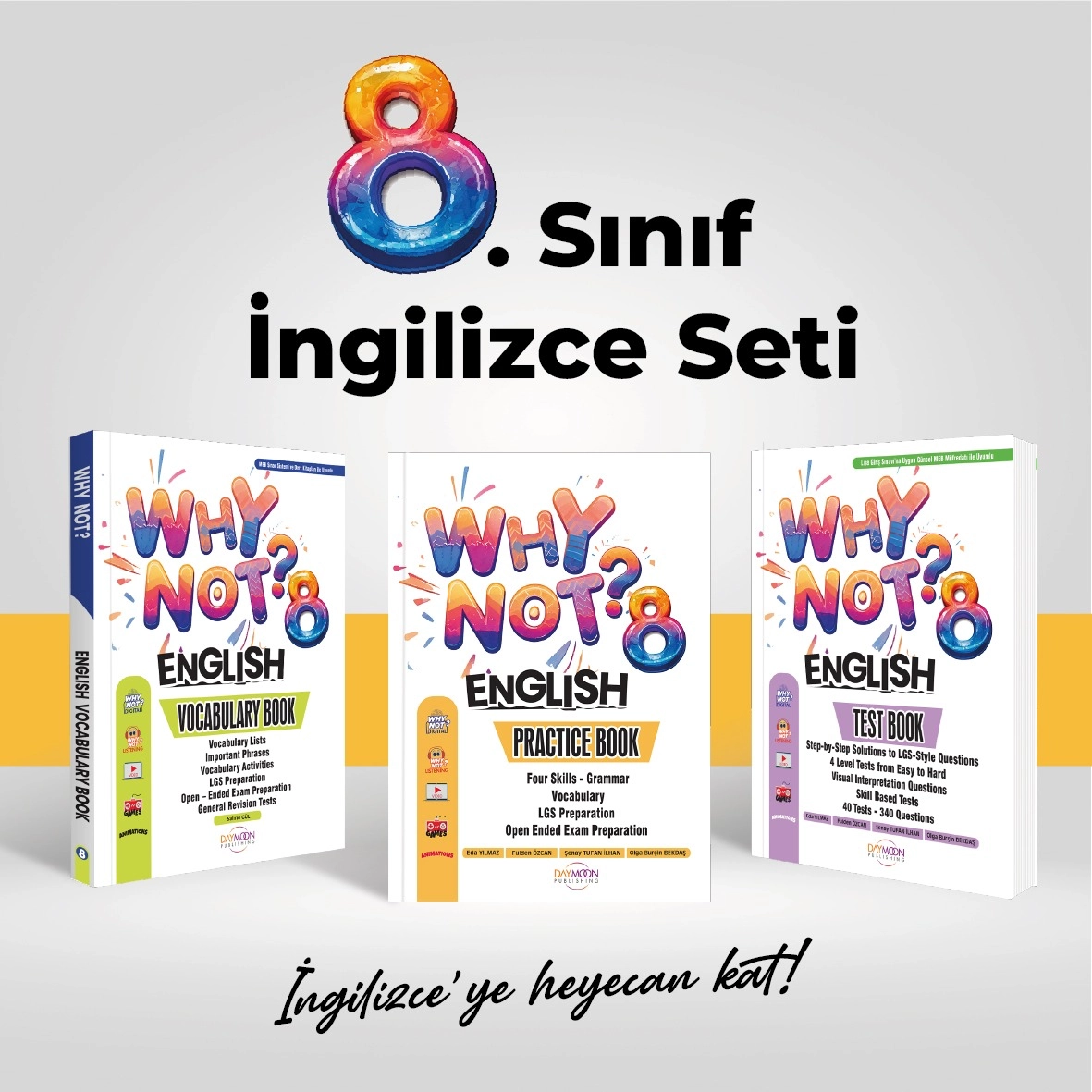 WHY NOT 8.SINIF İNGİLİZCE SETİ (PRACTICE + TEST + VOCABULARY BOOK)
