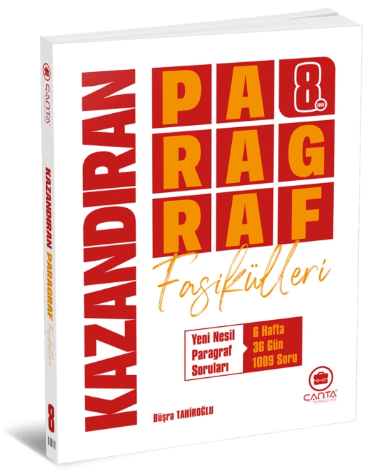 ÇANTA 8.SINIF KAZANDIRAN PARAGRAF FASİKÜLLERİ (6 FASİKÜL+1 DENEME)