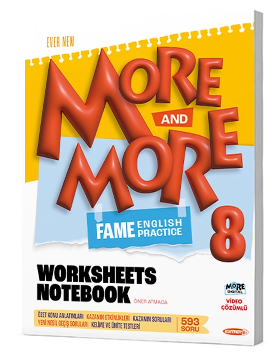MORE & MORE 8. SINIF WORKSHEETS NOTEBOOK