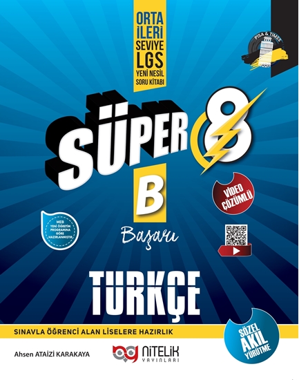 NİTELİK 8.SINIF SÜPER TÜRKÇE (B) SORU BANKASI