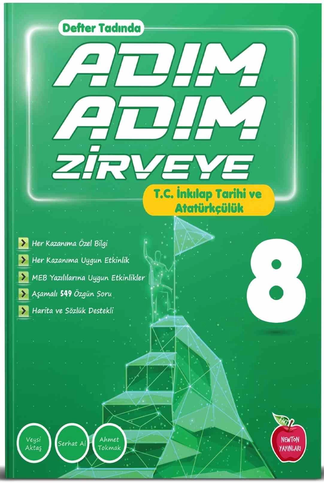 NEWTON 8.SINIF ADIM ADIM ZİRVEYE İNKILAP TARİHİ VE ATATÜRKÇÜLÜK ETKİNLİKLİ SORU BANKASI