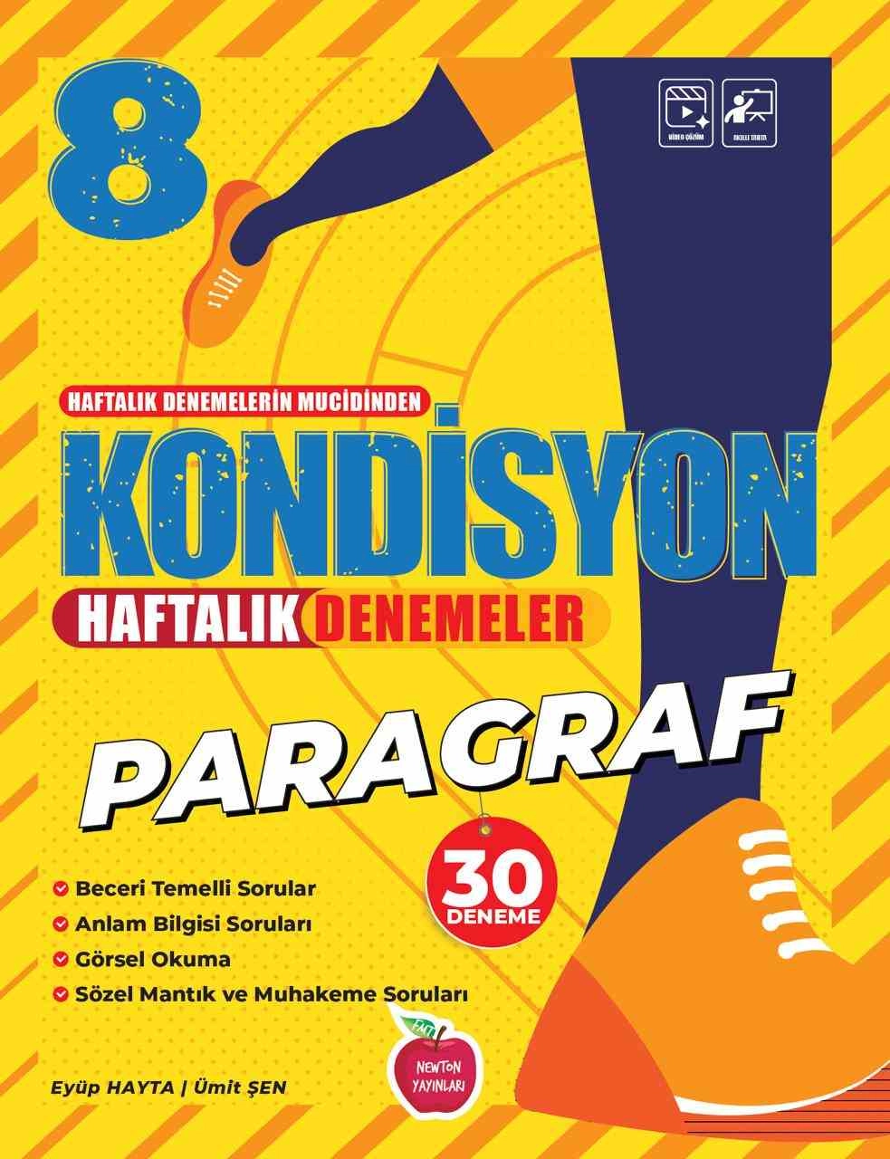 NEWTON 8.SINIF KONDİSYON PARAGRAF HAFTALIK KAZANIM DENEMESİ