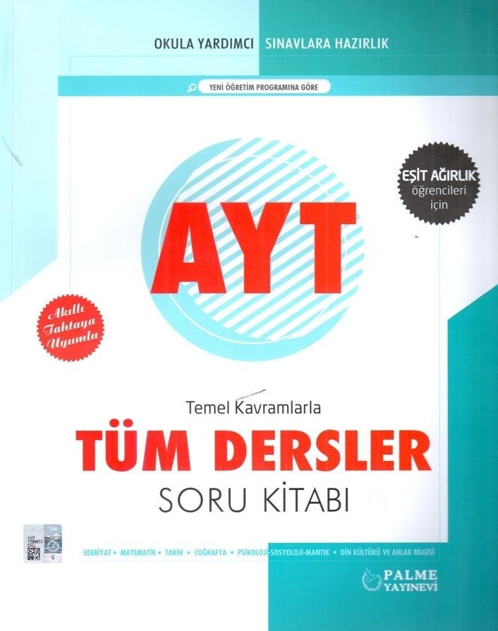 PALME AYT EŞİT AĞIRLIK TÜM DERSLER SORU BANKASI