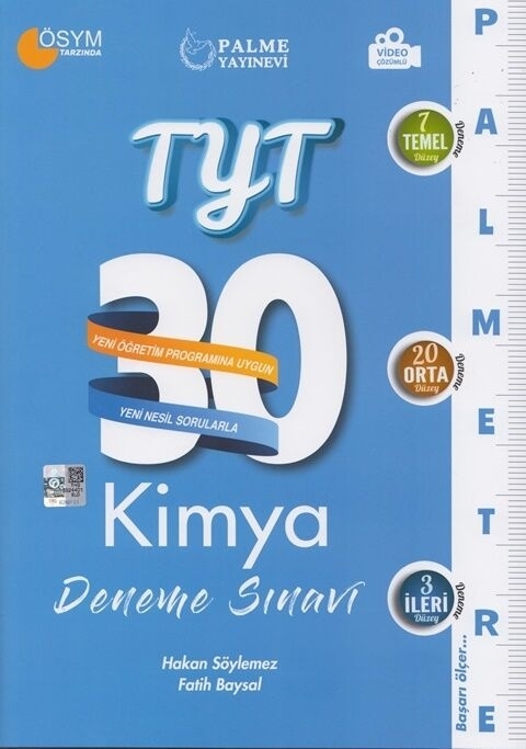 PALME PALMETRE TYT KİMYA DENEME
