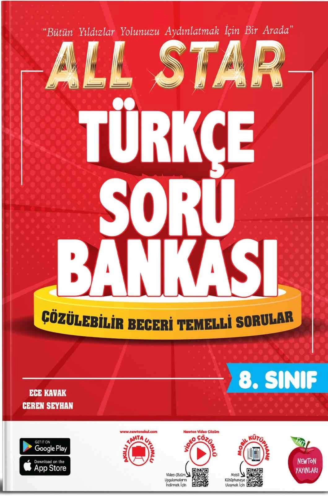 NEWTON 8.SINIF ALL STAR TÜRKÇE SORU BANKASI