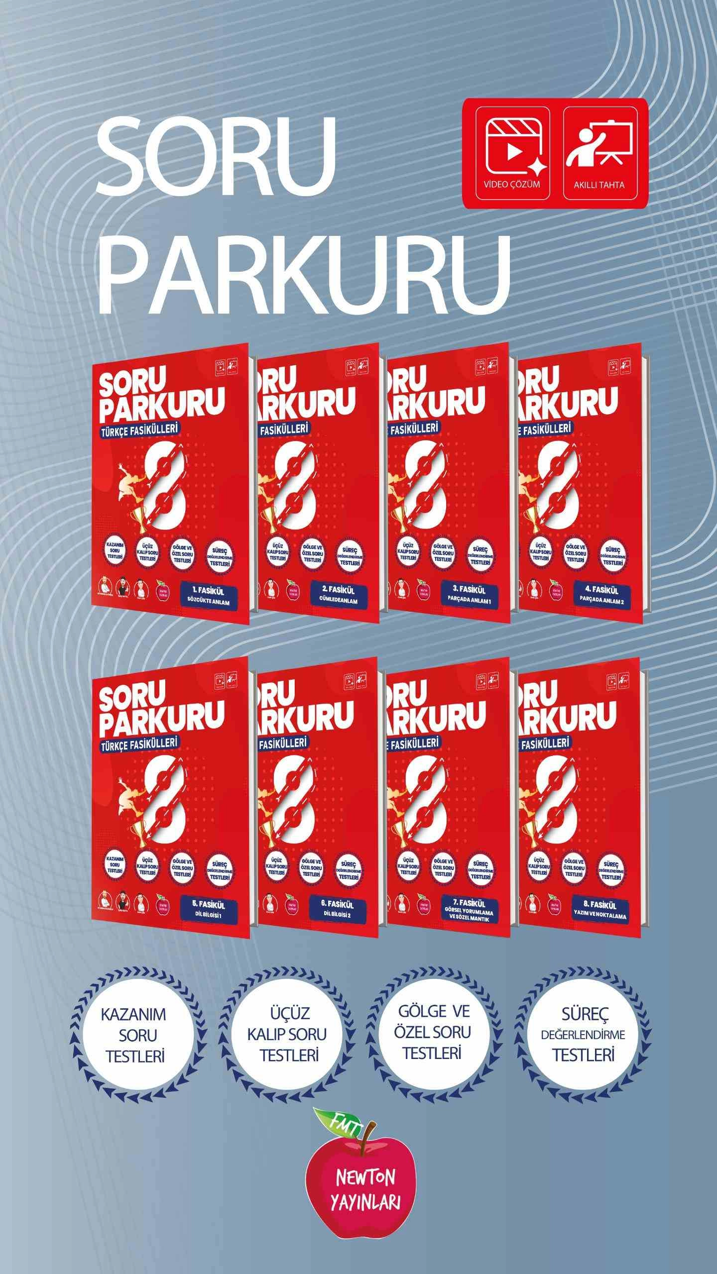 NEWTON 8.SINIF TÜRKÇE SORU PARKURU FASİKÜL SETİ