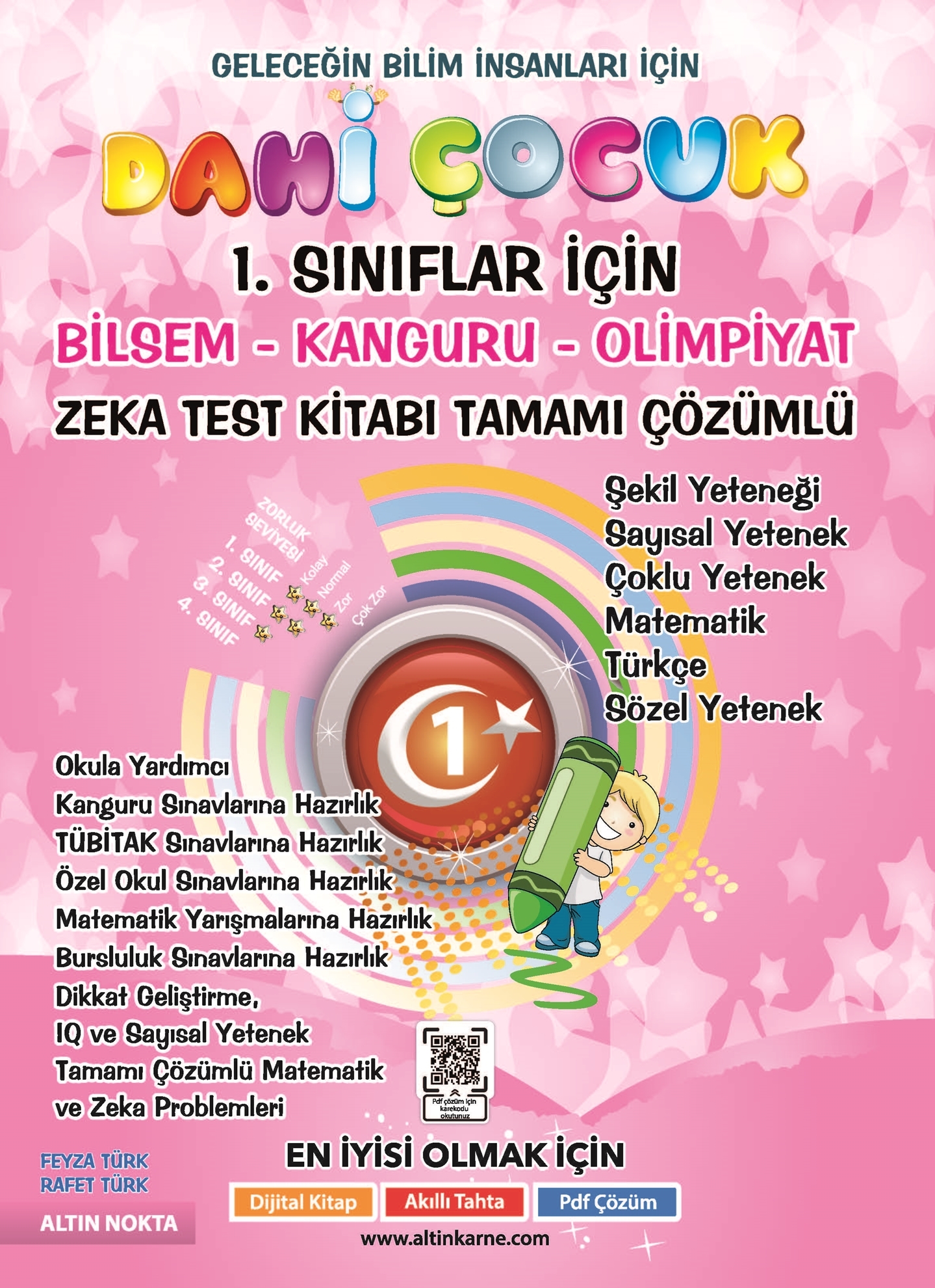 ALTIN NOKTA 1. SINIF DAHİ ÇOCUK ZEKA KİTABI