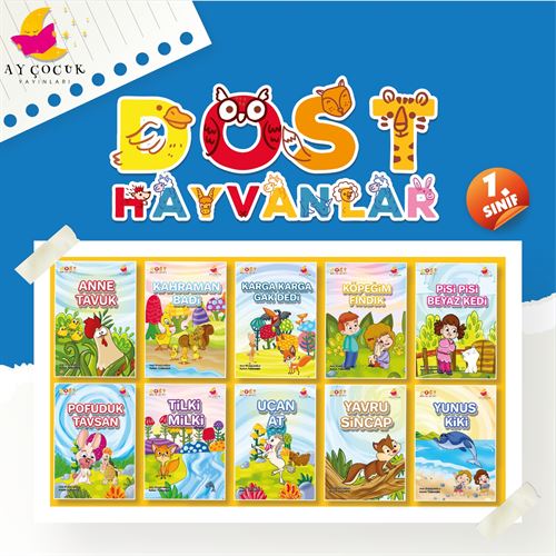 AY ÇOCUK DOST HAYVANLAR OKUMA SETİ