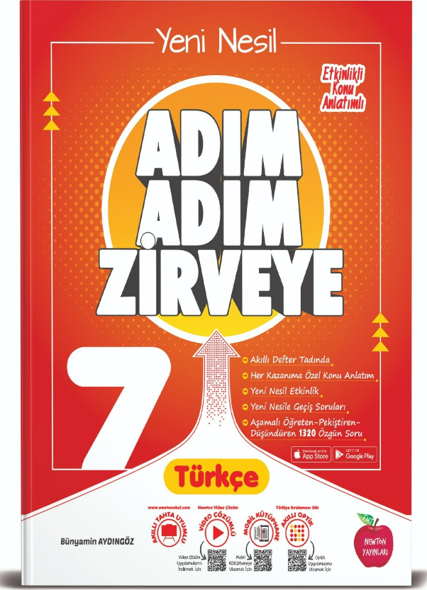 NEWTON 7.SINIF ADIM ADIM ZİRVEYE TÜRKÇE ETKİNLİKLİ SORU BANKASI