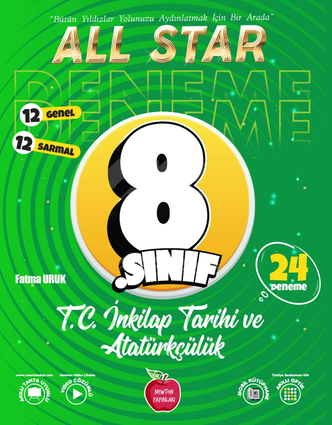 NEWTON 8.SINIF ALL STAR İNKILAP TARİHİ VE ATATÜRKÇÜLÜK DENEME