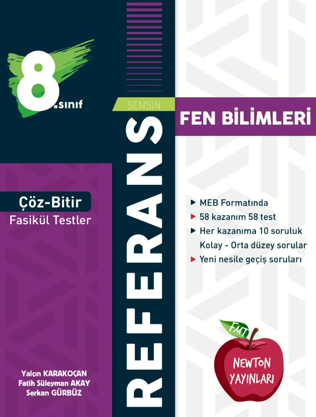 NEWTON 8.SINIF REFERANS FEN BİLİMLERİ ÇÖZ BİTİR FASİKÜL TESTLER