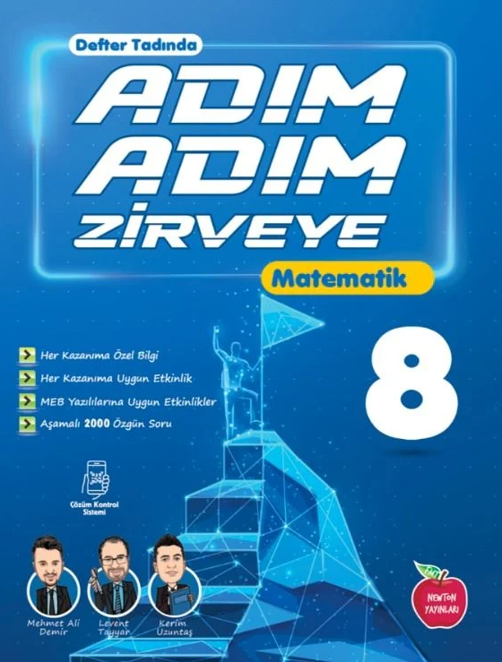 NEWTON 8.SINIF ADIM ADIM ZİRVEYE MATEMATİK ETKİNLİKLİ SORU BANKASI