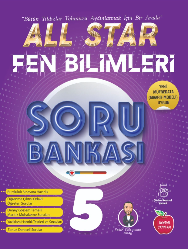 NEWTON 5.SINIF ALL STAR FEN BİLİMLERİ SORU BANKASI