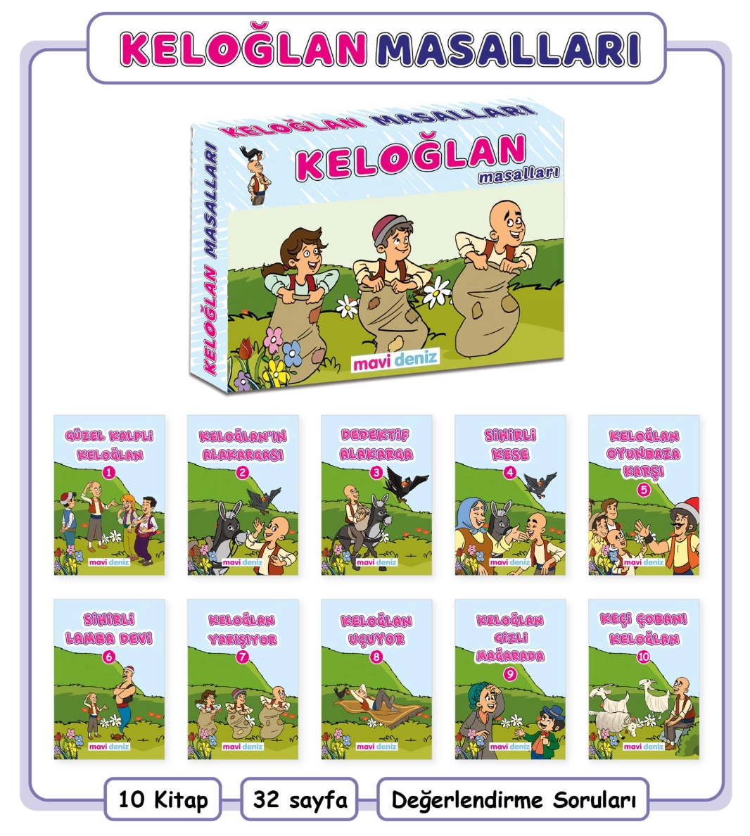 MAVİ DENİZ KELOĞLAN MASALLARI OKUMA SETİ