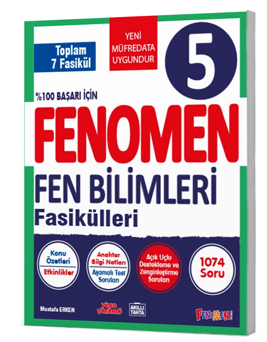 FENOMEN 5.SINIF FEN BİLİMLERİ FASİKÜL SETİ (6 FASİKÜL)