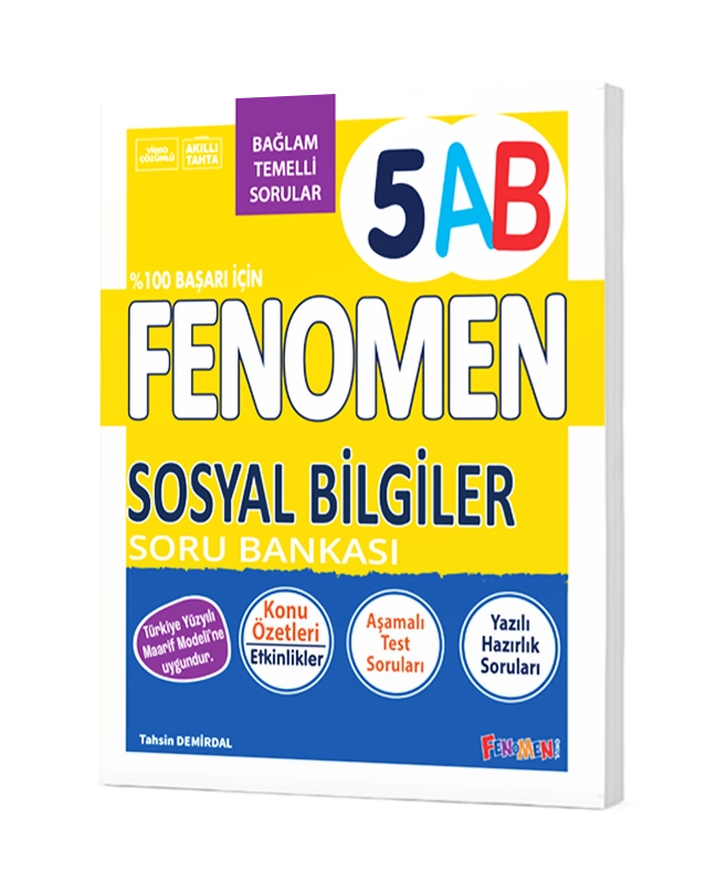 FENOMEN 5.SINIF SOSYAL BİLGİLER (A/B) SORU BANKASI