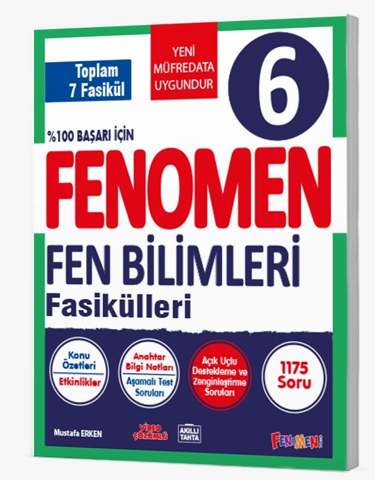 FENOMEN 6.SINIF FEN BİLİMLERİ FASİKÜL SETİ (6 FASİKÜL)