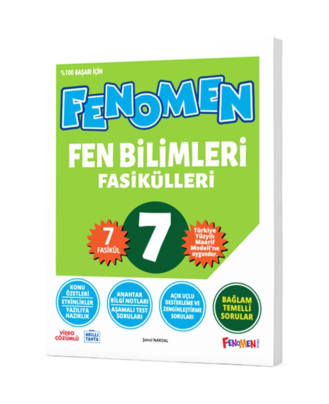 FENOMEN 7.SINIF FEN BİLİMLERİ FASİKÜL SETİ (7 FASİKÜL)
