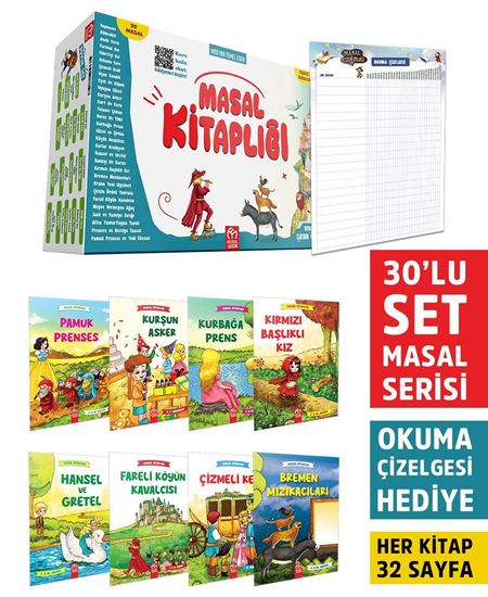 MASAL KİTAPLIĞI OKUMA SETİ (30 KİTAP)