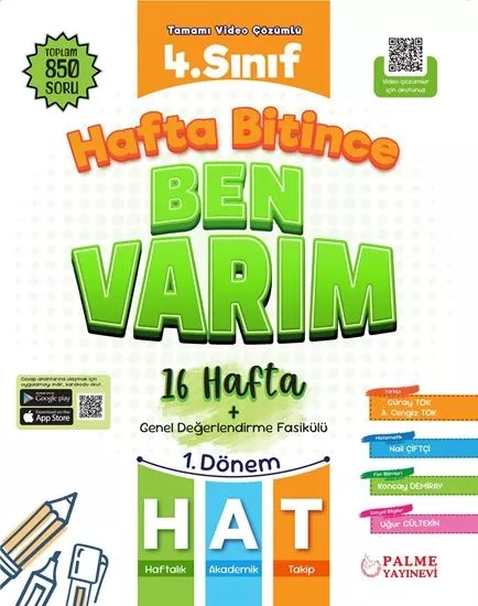PALME 4.SINIF HAFTA BİTİNCE BEN VARIM (1.DÖNEM)
