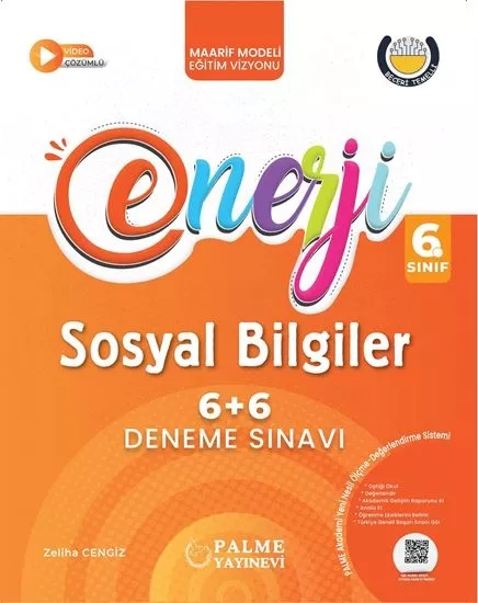 PALME 6.SINIF ENERJİ SOSYAL BİLGİLER 6+6 DENEME