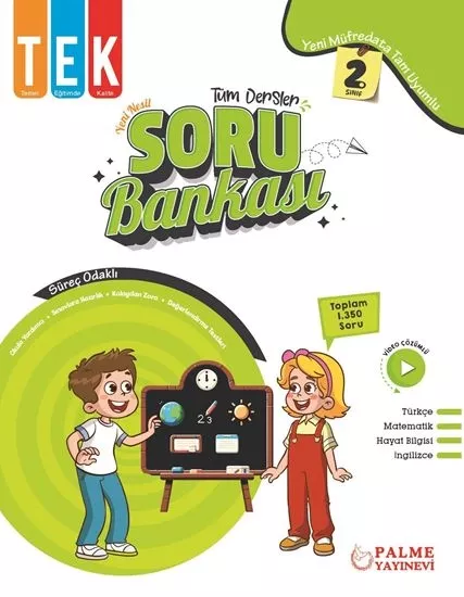 PALME 2. SINIF TEK TÜM DERSLER SORU BANKASI