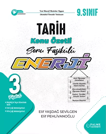 PALME 9.SINIF ENERJİ TARİH KONU ÖZETLİ SORU FASİKÜLLERİ