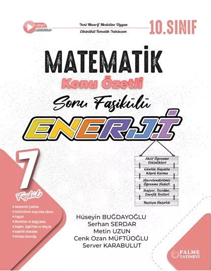 PALME 10.SINIF ENERJİ MATEMATİK KONU ÖZETLİ SORU FASİKÜLLERİ