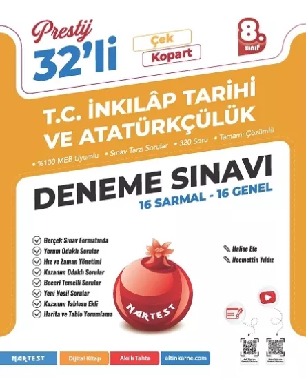 NARTEST 8.SINIF PRESTİJ İNKILAP TARİHİ VE ATATÜRKÇÜLÜK DENEME SINAVI