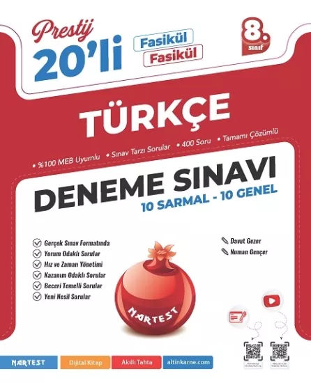 NARTEST 8.SINIF PRESTİJ TÜRKÇE DENEME SINAVI